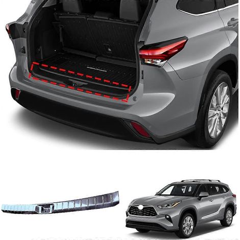Protections de pare-chocs arrière intérieur pour Toyota Grand Highlande, accessoires auto, garnitures de coffre 2025( ) (1/5)