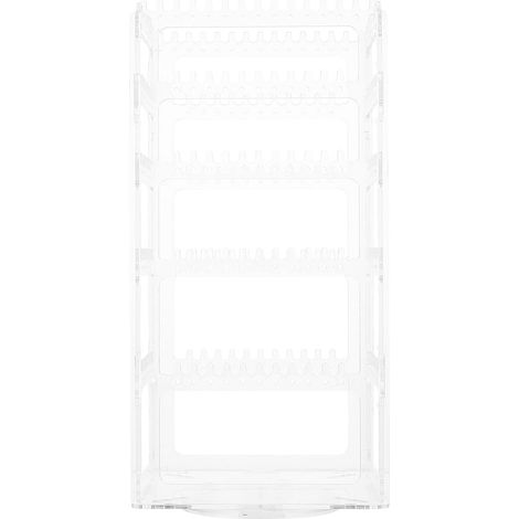Présentoir à Bijoux Rotatif en Abs Multi-couches pour Boucles D'oreilles, Porte-boucles D'oreilles de Table Pratique et Compact pour Organisation Facile (1/5)