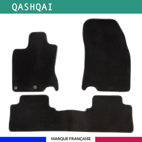 Tapis de voiture - Sur Mesure pour QASHQAÏ (2013 - 2021) - 3 pièces - Tapis de sol antidérapant pour automobile (1/4)