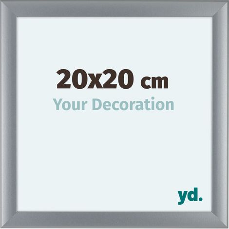 yd. - Cadre photo 20x20 - Argent Mat - MDF - Como (1/5)