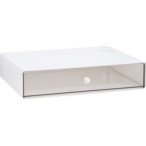 Teebox mit 3 Schubladen Aufbewahrungsbox für Teebeutel aus Kunststoff Organizer für Bad und Küche Für Teebeutel Kaffeepads Zucker etc Transparent 23 (1/5)