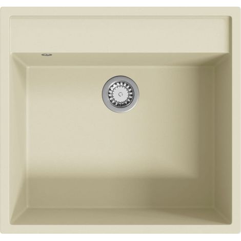 Maison Exclusive - Lavello da Cucina con Foro Troppopieno Beige in Granito
