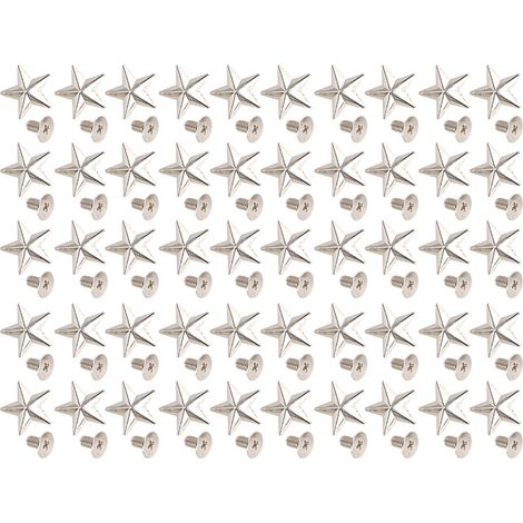 Rivet décoratif en forme d'étoile en alliage de zinc pour accessoires de mode, chaussures et sacs (1/5)