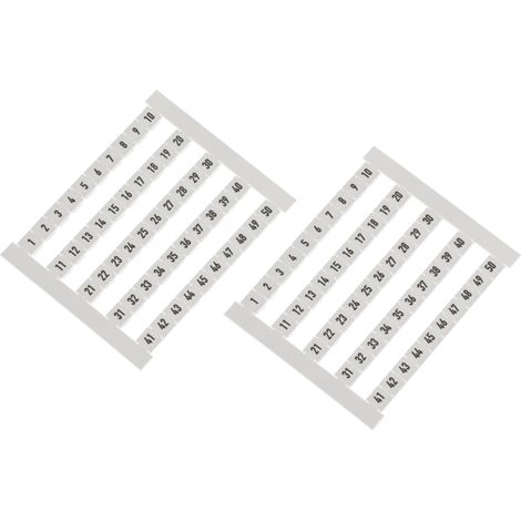 Repère pour blocs de jonction Weidmuller série DEK à utiliser avec Bloc de jonction ( Prix pour Lot de 100 ) (1/3)