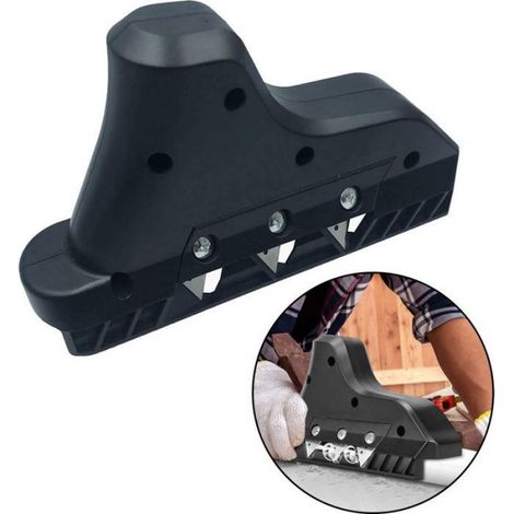 Rabot D'Angle - 3 Lames Trapézoïdales - Pour Travail Du Bois - 23 cm (1/5)