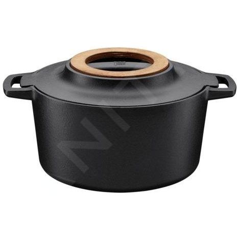 Fiskars Norden Cocotte en Fonte Noir 4L Design Nature (1/5)