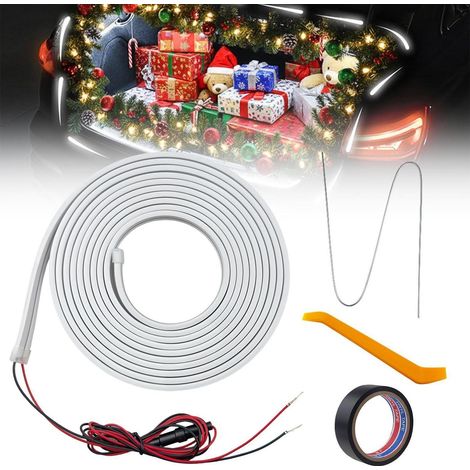 4M Kofferraum LED Lichtleiste Dynamisch mit Sensor, Weiß, Werkzeuglose Montage (1/5)