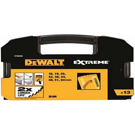 Jeu de scies cloches universelles BIM DEWALT, 13 pièces.