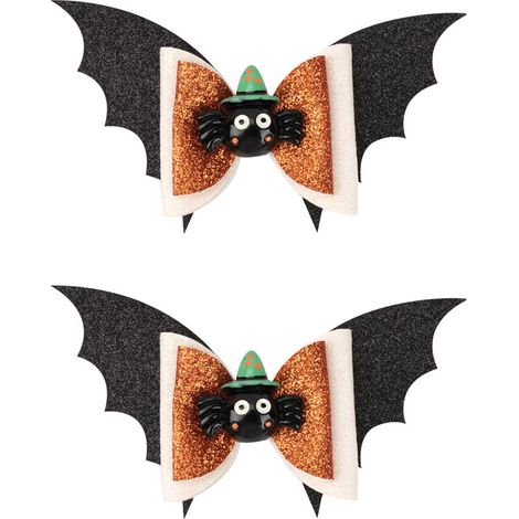 Épingle à cheveux arc pour enfants Halloween volant petite chauve-souris accessoires pour cheveux petite citrouille fantôme couvre-chef bébé (petite araignée)