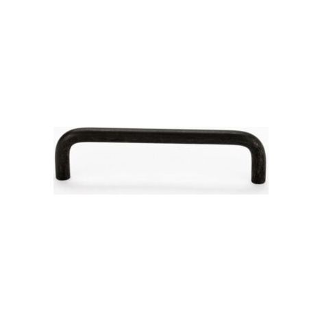 Poignée de meuble design, distance entre les trous 96 mm, pour cuisine, salle de bain, étagère, alliage d'aluminium, noir, 2 pièces (1/4)