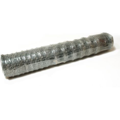 Knotengeflecht Wildzaun Forstzaun Weidezaun Drahtzaun Zaun verzinkt 50m x 120cm (1/5)
