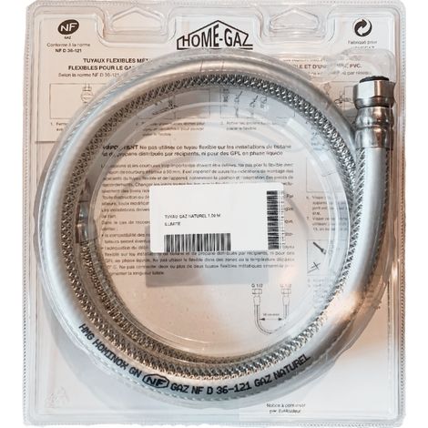 Tuyau Flexible pour Raccordement au Gaz de Ville pour Friteuse à Gaz 23 L - Dynasteel
