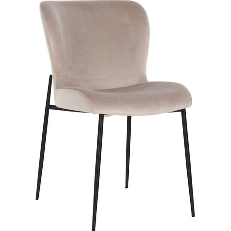 Chaise Darby CHR - Taupe et pieds noir (1/5)