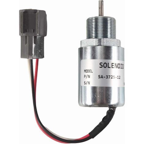 SA-3725-12 30A87-00040 Électrovanne d'arrêt de carburant pour moteur L2E L3E S3L S4L EC15 223D 12 V CC (1/5)