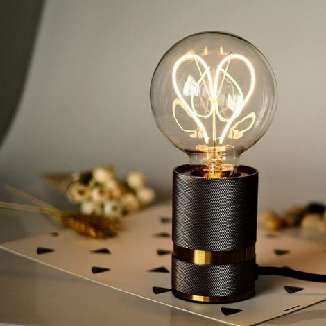 Ampoule LED vintage filament - Dimmable 4W 220 240V - Ambiance chaleur - Transparent G95 Classe G (1/5)