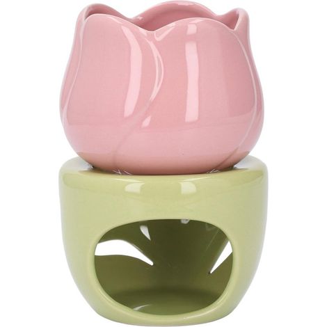 Dailygoods - Lampada profumata in ceramica con bruciatore di aromi per aromaterapia (1/5)