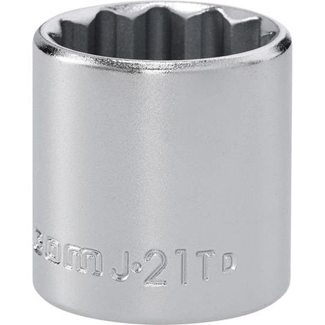 Facom J.21T J.21T 12 Point Standard Socket 3/8in Drive 21mm FCMJ21T (1/2)
