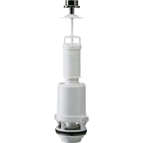 1 Mécanisme de chasse, bouton chromé, hauteur 255-455mm, pour réservoir céramique