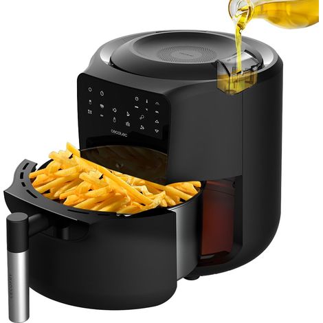 Cecotec Air Frying Cecofry Rain, 5,5 L, spray a olio costruito, 7 livelli, tecnologia avanzata, 1550 W, pannello tattile. (1/4)
