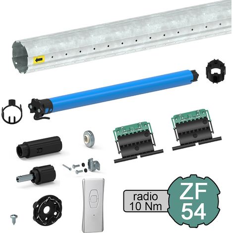 Kit de motorisation radio pour volet roulant 20 kg - tube ZF Ø 54 mm - 10 Nm