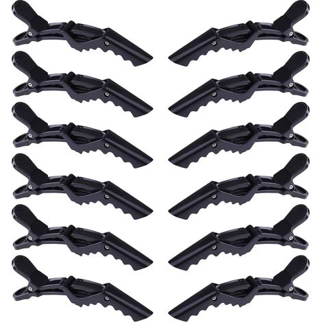 Pinces À Cheveux Sans Plis - Panneau Plat Sans Dents - Pour Frange Et Coiffure - Lot De 15 Pièces (1/5)