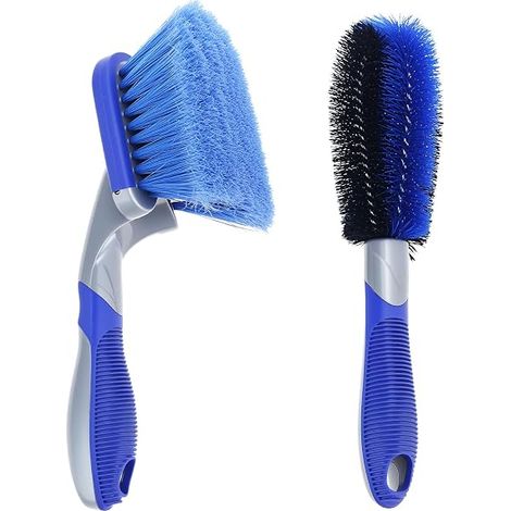 Auto Cleaning Brush Set - Wheel Brush and Tire Brush for Rims, Soft Bristles, Deep Cleaning. (1/5)