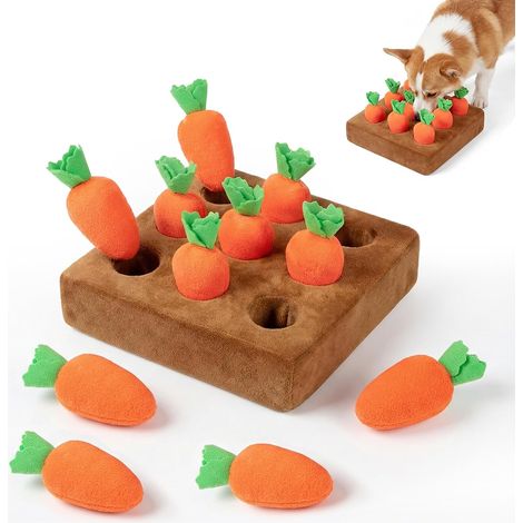 chien 12 Schnüffelspiele Karotten Intelligenzförderung Karottenfeld de qualité Praktisch durable pour cuisine Haushalt (1/5)