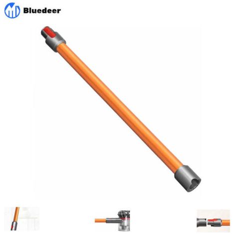 Tube d'extension de Rechange pour Dyson V11 V10 V7 V8 Aspirateur Sans Fil, Tube Rallonge en Aluminium Baguette Extensible (Orange) (1/4)