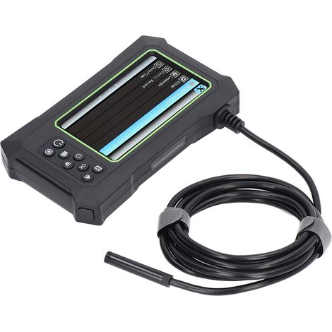Endoskop mit 8-mm-Objektiv, 4,3-Zoll-LCD-Bildschirm, wasserdicht nach IP67 für Inspektionen bis 5 m Tiefe, grün und schwarz (1/5)