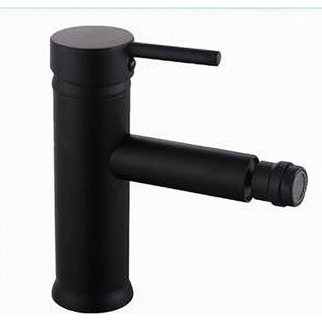 Cleafe - Miscelatore Rubinetto Per Lavabo Bidet Bagno Acciaio Inox Nero Piletta Ray 87392 - (1/4)