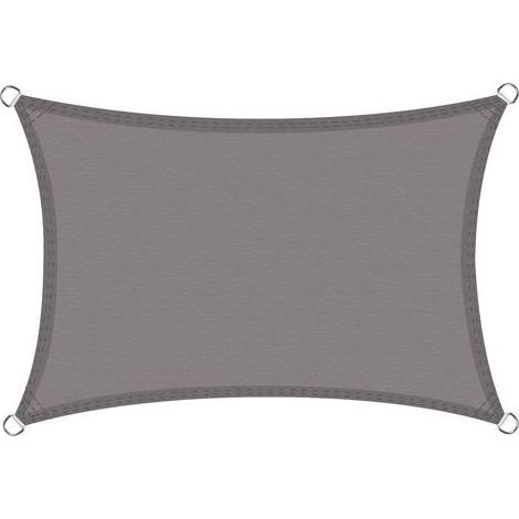 Voile d'ombrage Imperméable Rectangulaire 2x3m, Toile Ombrage PES Résistant à l'eau, Filet dombrage Rectangle 3x2m, Résistant 98% Protection Rayons UV pour Patio Extérieur, Gris Graphite 2x3 (1/5)