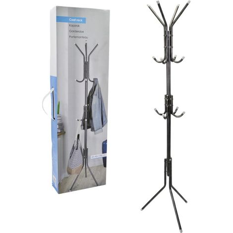 Mobile d'ingresso excellent-houseware standing coat rack 175 cm acciaio (1/3)