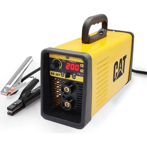 Caterpillar – Poste à souder inverter 200A MMA – Soudage avec électrodes Ø 1,6 à 5 mm – Hot Start, Anti-Sticking, Arc Force – Alimentation 230V - DZ201 (1/5)