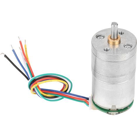Moteur Réducteur DC GM25-310 avec Encodeur, Métal, 12V, 30 tr/min (1/5)