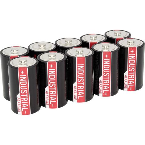 10x ANSMANN Industrial Batterie Mono D 1,5V - LR20 Alkaline (10 Stück) (1/2)