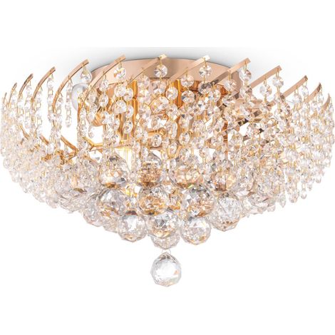 Lampadario Karolina Maytoni cristallo oro 6xE14 DIA120-06-G (1/5)