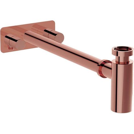 Sifón de lavabo, simétrico, rosetón, cobre, colección Waste Trap VitrA A4515926