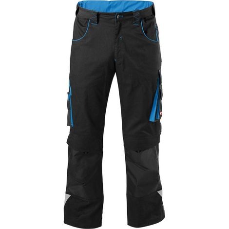 Pantalones H 24. Negro/Turquesa. Tamaño 110 Fortis