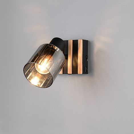 Reality Wandlampe Travia schwarz matt E14 Deckenlampen