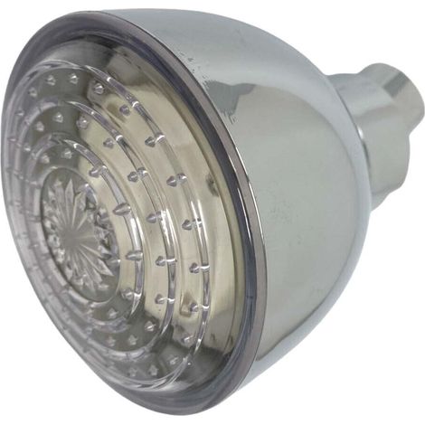 Cleafe - Soffione Doccia Led Rotondo ø8cm Cromoterapia Doccia Emozionale Multicolor 79900 - (1/5)