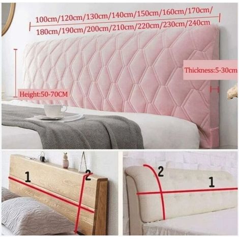 Copritestiera 140, copritestiera protettivo con lati elasticizzati, copritestiera lavabile e antipolvere (Colore: Grigio scuro, Dimensioni: 140 cm) (1/4)