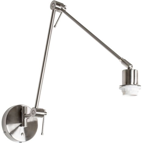 Applique haia bras articulé sans abat-jour 1xe27 l.13xw.94xh.reg.cm nickel