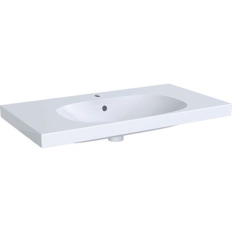 Geberit Acanto lavabos avec tablette, 1 trou pour robinet, avec (1/5)