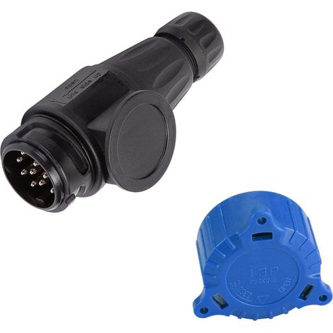 Prise de remorque 13 Broches avec Couvercle de Protection de stationnement, connecteur de Prise de remorquage de remorque 12 V 13 Broches,pour Camion RV Voitures (1/5)