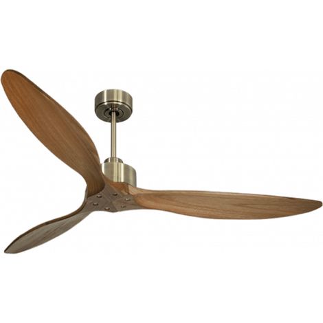 Modulo Slim de Klassfan - Ventilateur de plafond et destratificateur moteur DC laiton et bois sombre30 à 60 m²
