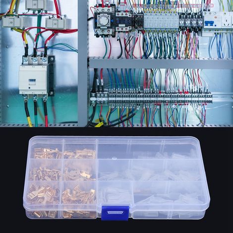 270 connecteurs mâles et femelles en cuivre plaqué or (avec gaine isolante et boîte de rangement) (1/5)