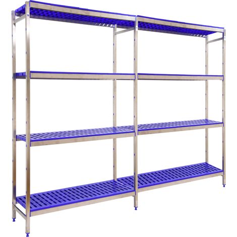 Simonrack Scaffale metallico blu in acciaio inossidabile 2000 mm