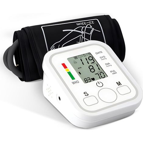 Tensiomètre de bras, Électronique Tensiomètre automatique pour usage domestique, brassard réglable 22-32cm (1/5)