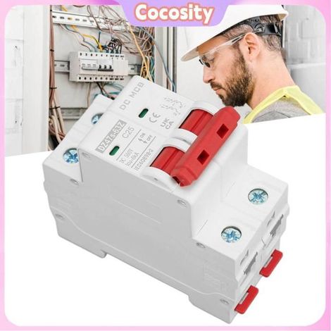 Cocosity Disjoncteur CC Disjoncteur Miniature DC, Fiable contre les Surcharges, Système quincaillerie disjoncteur (1/5)