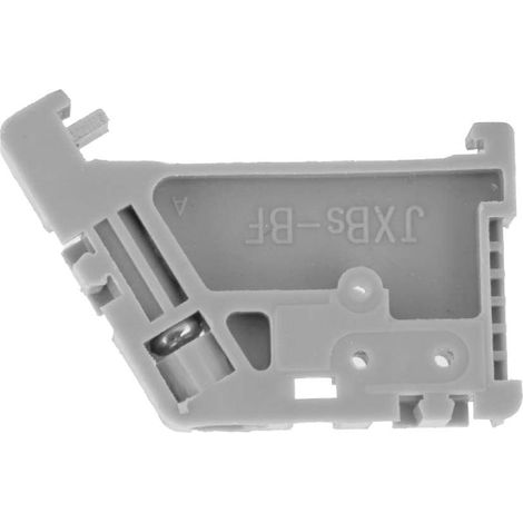 Butées d'Extrémité Bornier Rail DIN 35mm 50 Pièces en Plastique Gris avec Vis de Fixation Clips de Montage pour Interrupteur à Boucle Tableau Électrique (1/5)